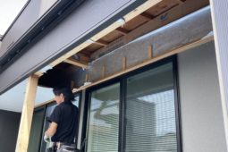 アフター工事にて